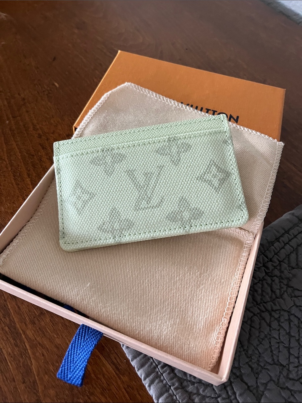 Louis Vuitton Card Holder - Green Asnières monogram canvas - NIB